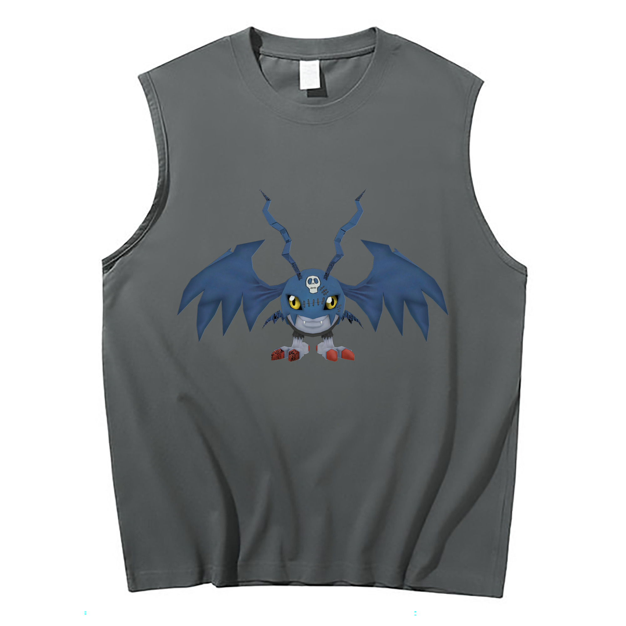 （画像用） Digimon デジタルモンスター/デジモン コットン100％タンクトップ（フロントプリント）